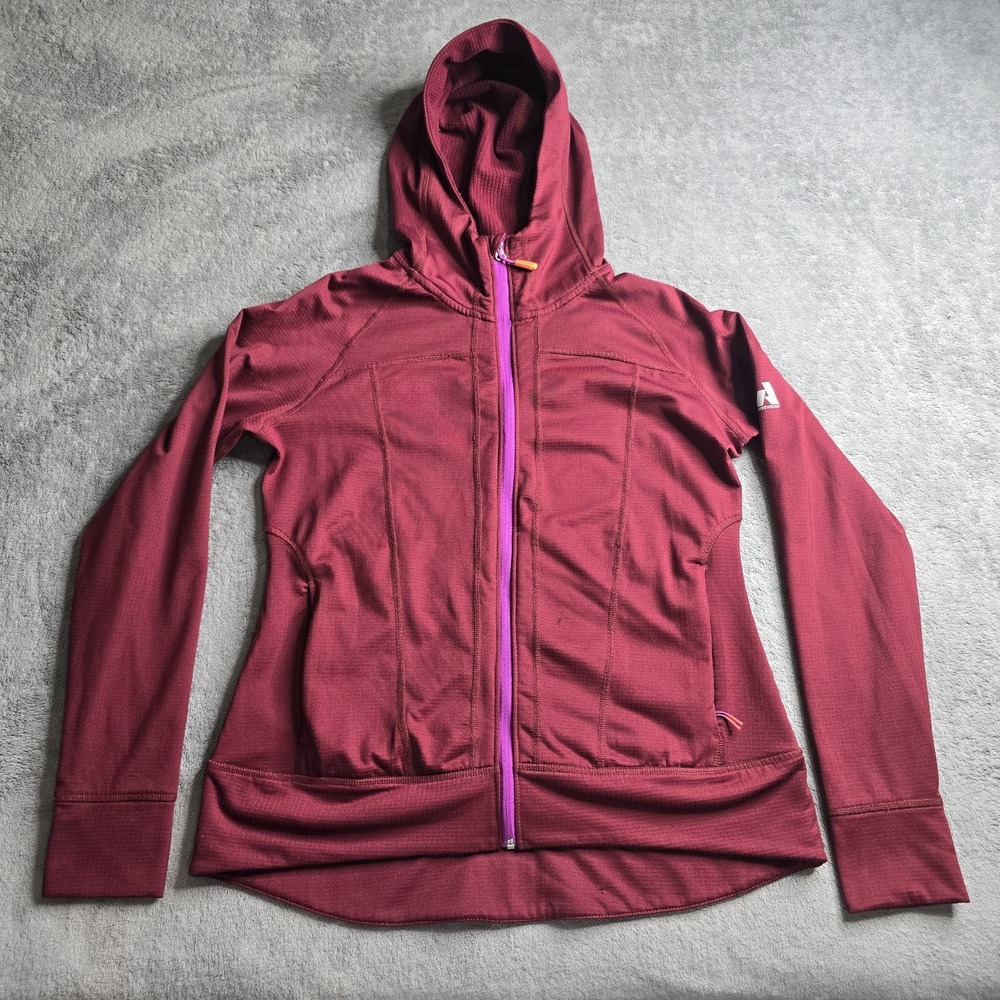 Eddie Bauer Hoodie Womens Large Burgundy First Ascent Hooded Sweatshirt